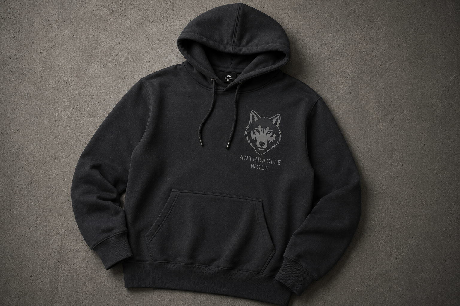 Anthracite Wolf Hoodie